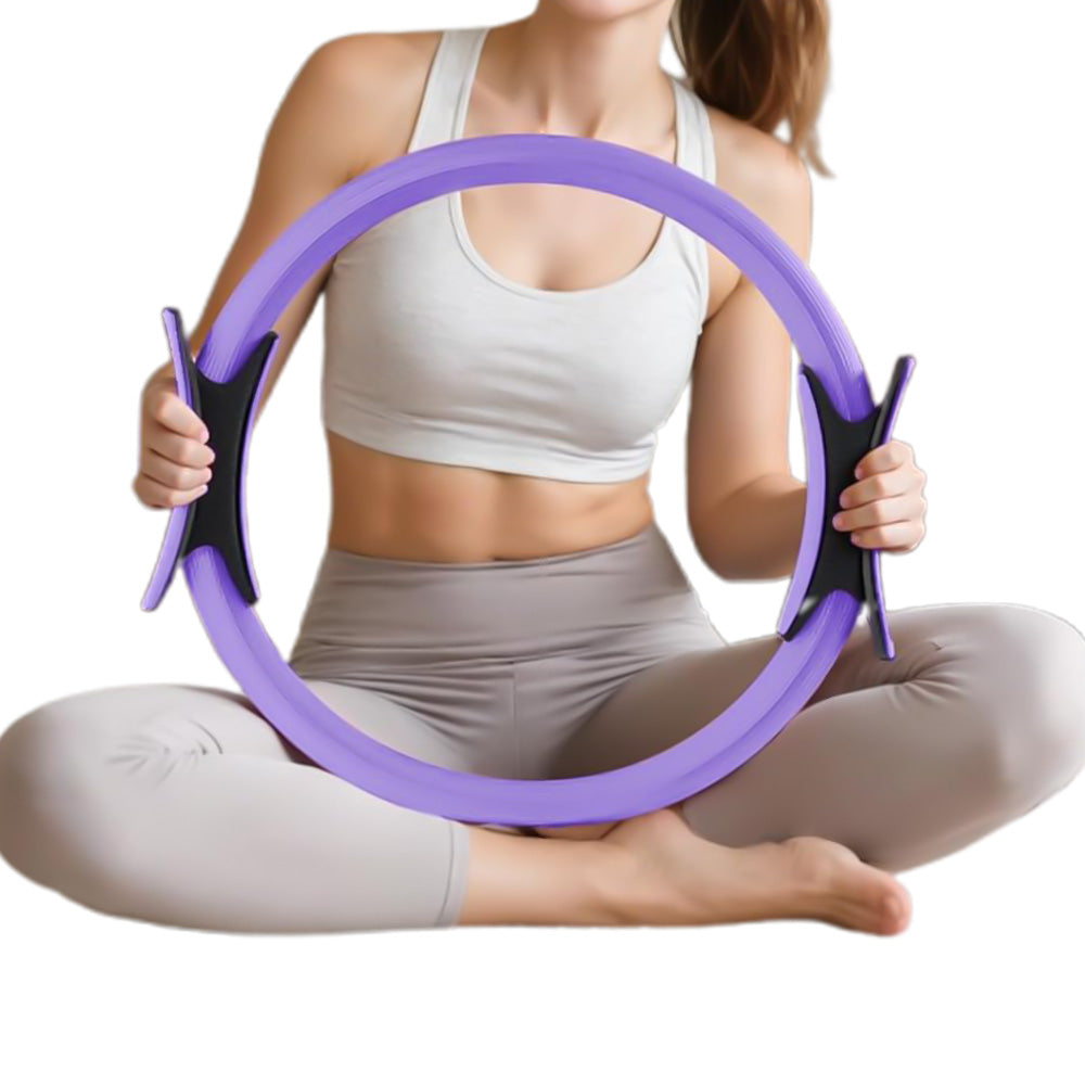 14Pcs Pilates Kit Pilates Equipment with Pilates Ring and Resistance Bands Socks-Purple