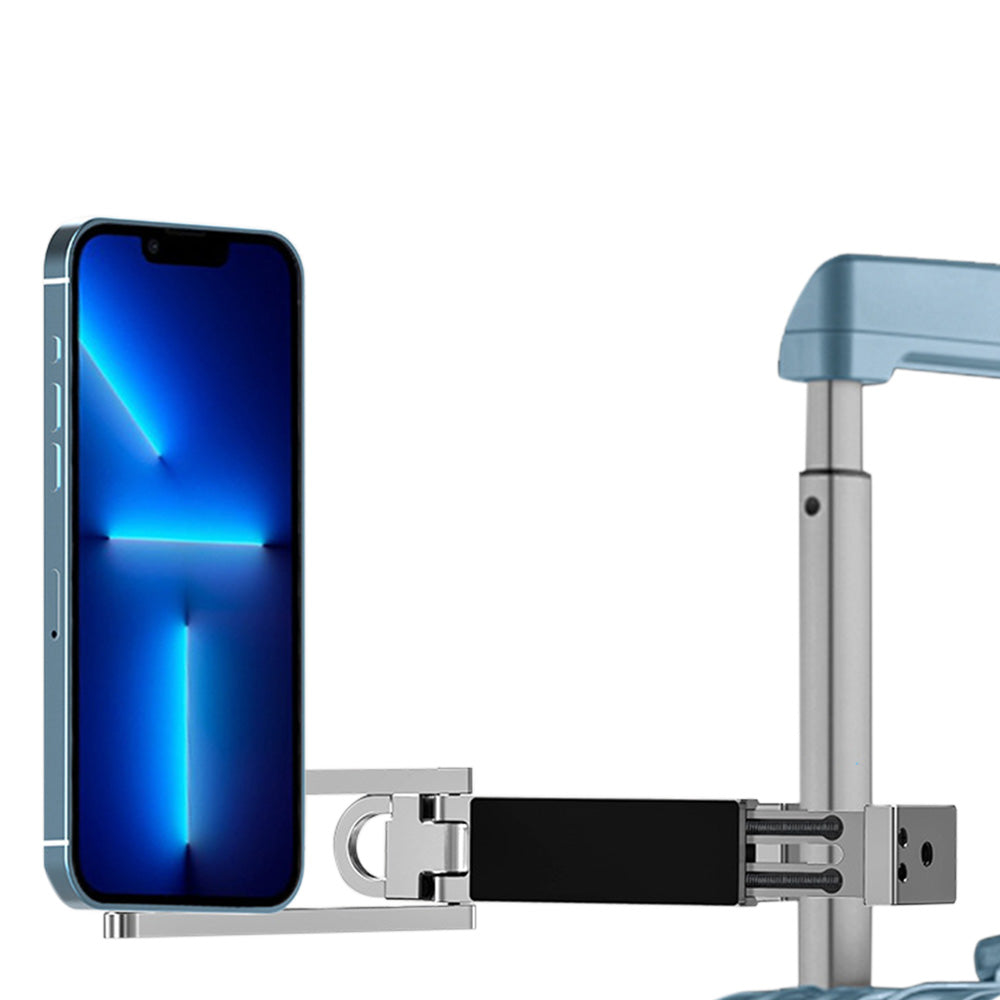 360 Degree Rotating Tripod Adjustable Aluminum Magnetic Phone Tripod for Android iPhone 12 to 17-Silver