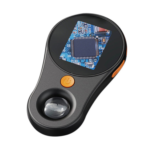 Handheld Macro Digital Microscope Fixed Focus Portable 500X Magnifying Glass Compatible with Windows/Mac OS Black