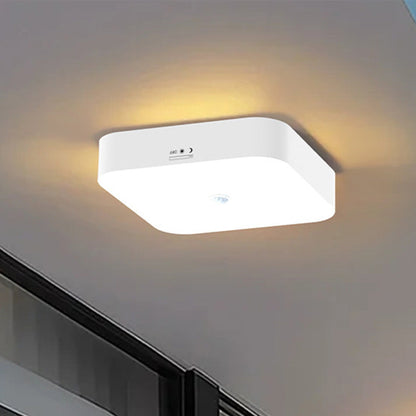 Rechargeable Motion Sensor Square Ceiling Light ââ‚?Indoor & Outdoor Use