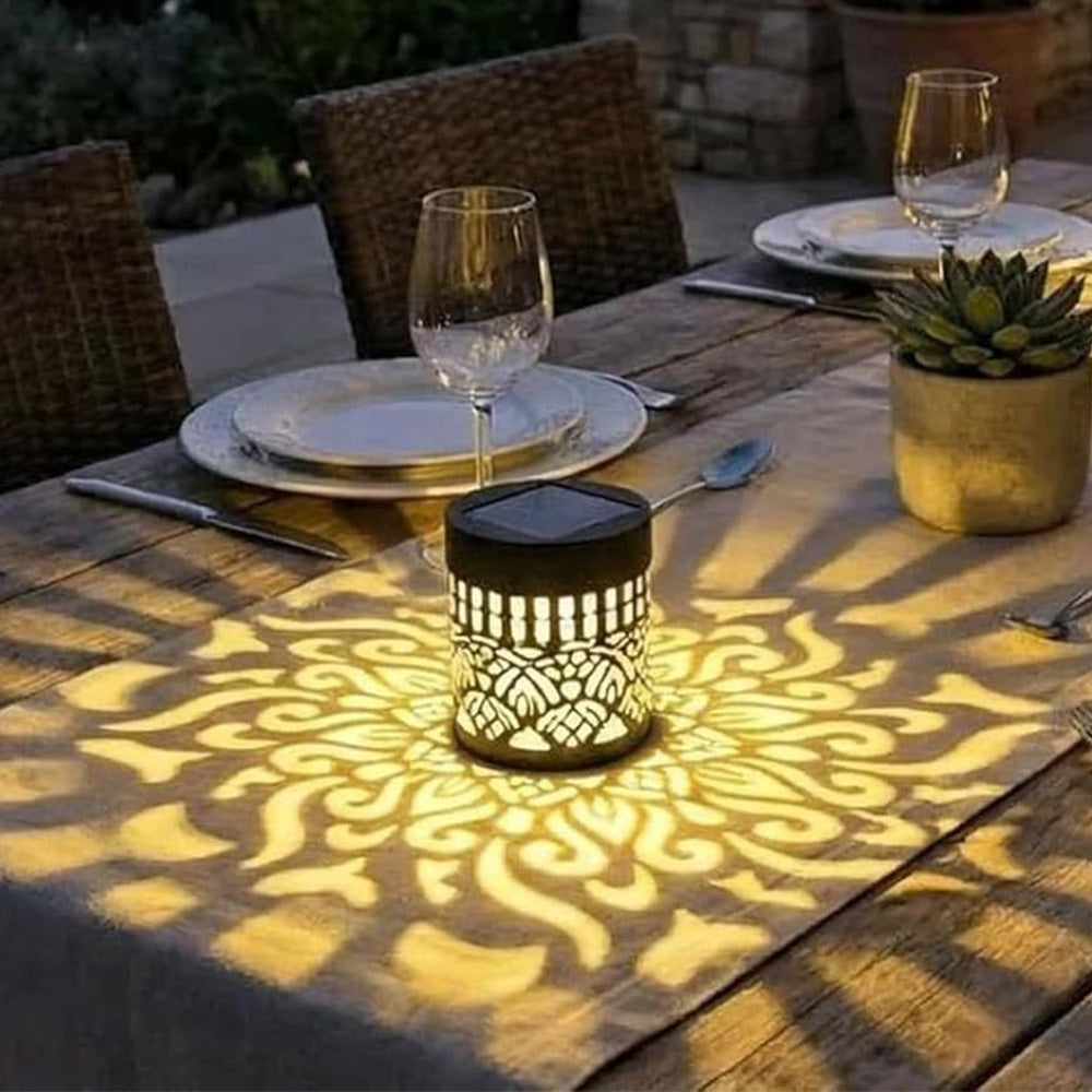 Solar Mandala Wall Light -Yellow