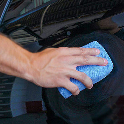 8PCS Microfiber Cleaning Pad Car Wash Sponge for Effortless Wax/Detailing/Polishing