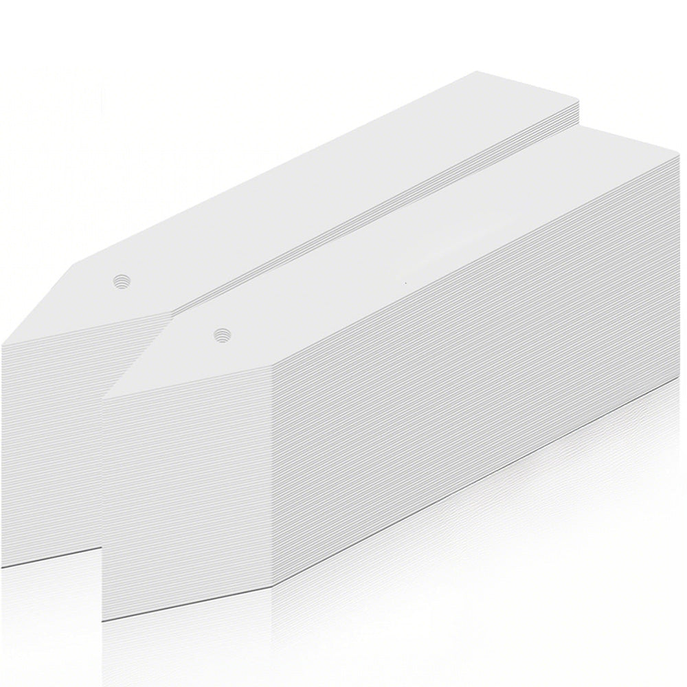 300PCS 10x2CM Plant Labels White Plastic Garden Tray Pot Plug Stick ID Marker Name Tag