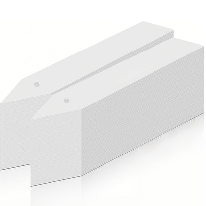300PCS 10x2CM Plant Labels White Plastic Garden Tray Pot Plug Stick ID Marker Name Tag