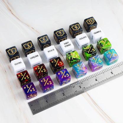 78PCS MTG Dice Set with Velvet Bag ¨C Card Game Accessories for Teens and Adult