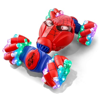 4WD Gesture Sensing RC Stunt Car with Drift Lights & Music Hand-Controlled Toy Red