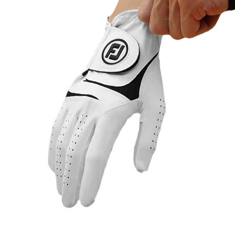 Men’s Golf Gloves PU Leather Non Slip Adjustable Gloves for Practice Right Hand