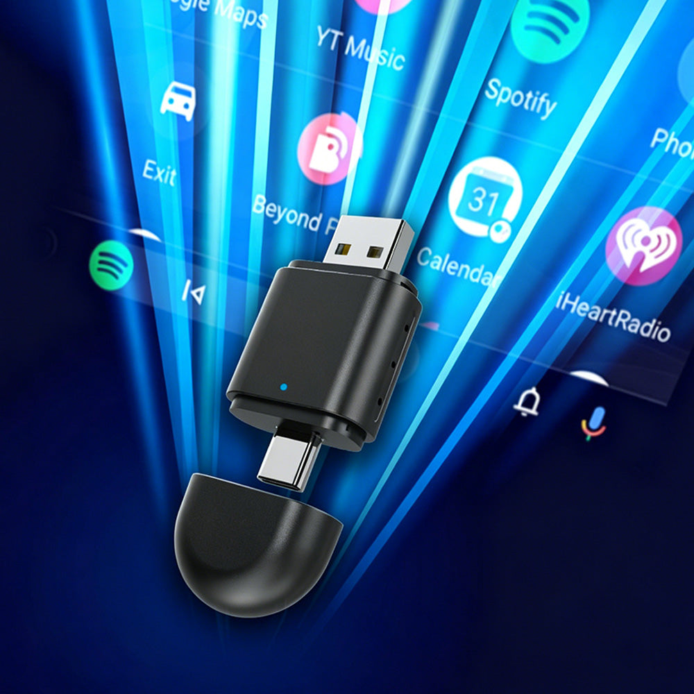 Car Wireless Connector for Apple CarPlay and Android Auto