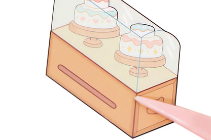 DIY Sticker Kit 3D Miniature Scene Stickers with 20 Cartoon Stickers for Adult Little Ones