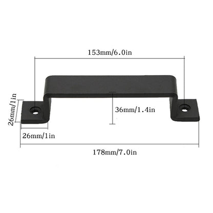 Iron Alloy Barn Door Handle Sliding Gate Handle For Garage Closet Drawer