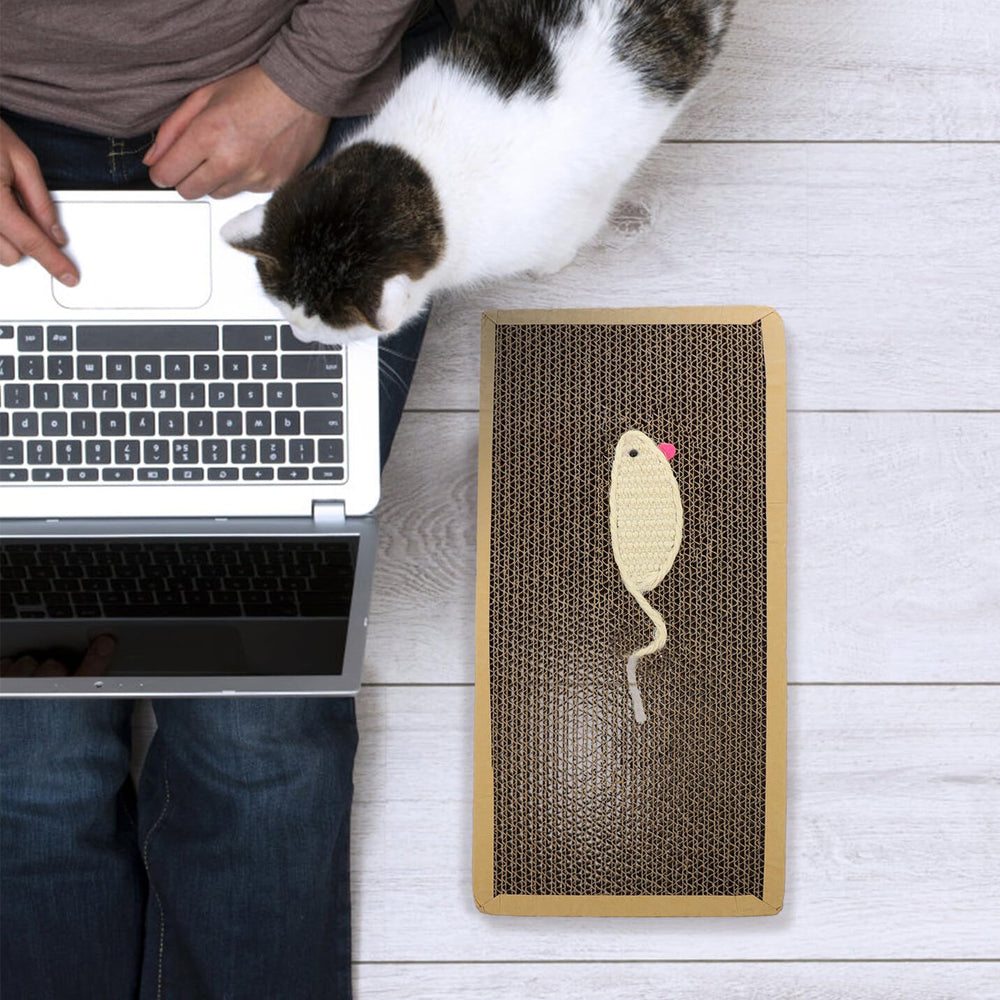 2 Piece Double Sided Corrugated Cardboard Cat Scratchers