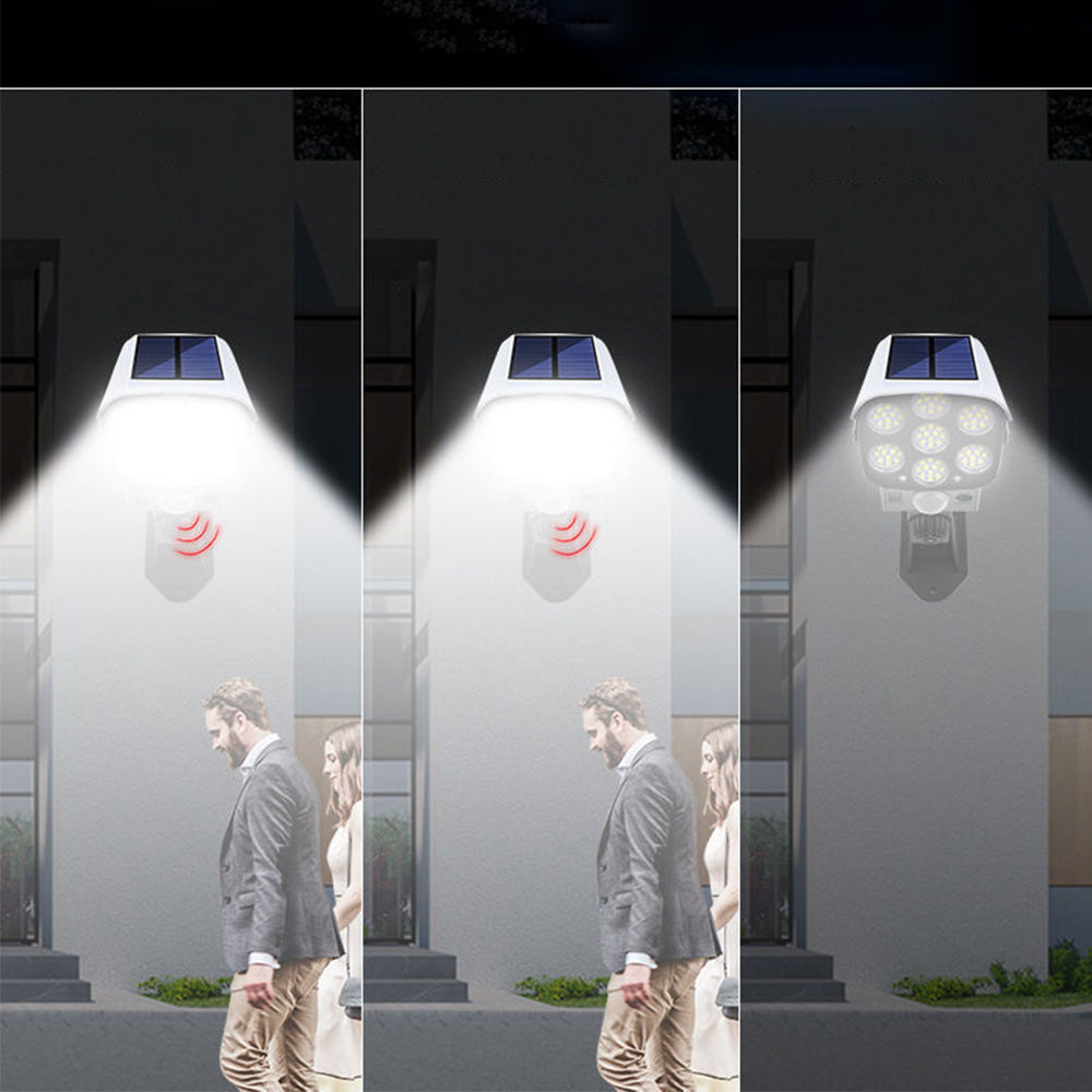 77 LEDs Motion Sensor Solar Lights Security Night Light for Outdoor Garden Porch