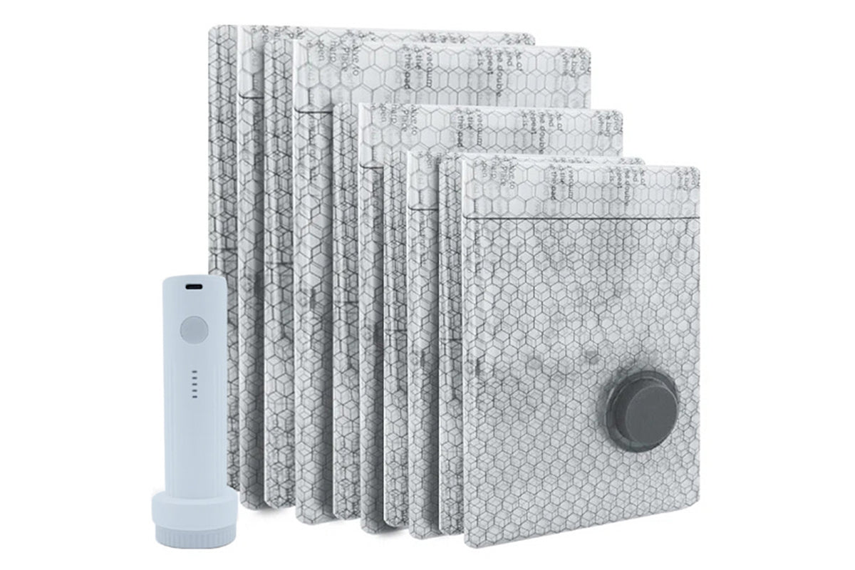 6 Piece Vacuum Bags with Rechargeable Air Pump