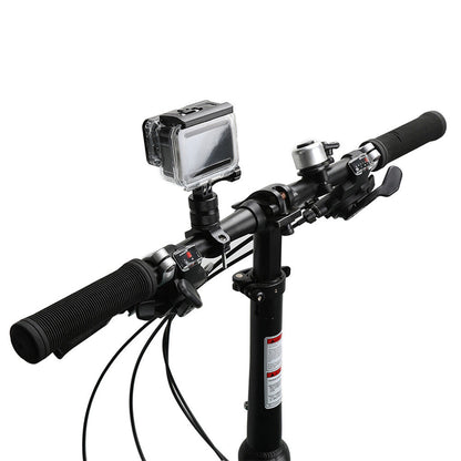 Aluminum 360-degree Bike Handlebar Mount for GoPro Hero 13 12 11 Cameras Black