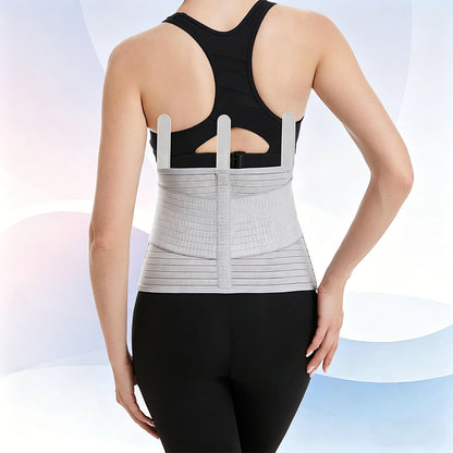 Bamboo Charcoal Fiber Belly Band Postpartum Abdominal Binder for Women-Grey