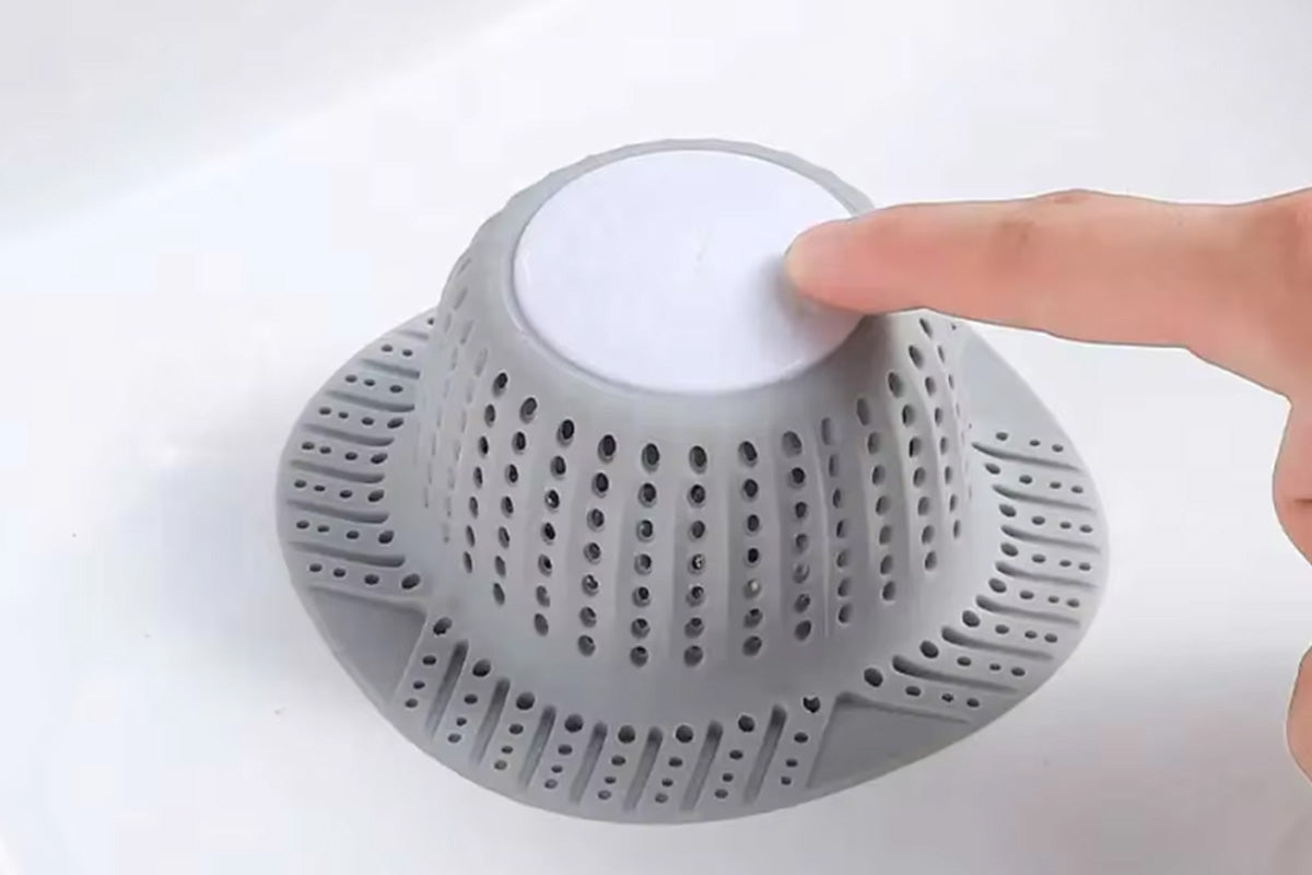 2Pcs Bathtub Drain Hair Catcher Silicone Shower Hair Catcher for Pop Up and Regular Drains