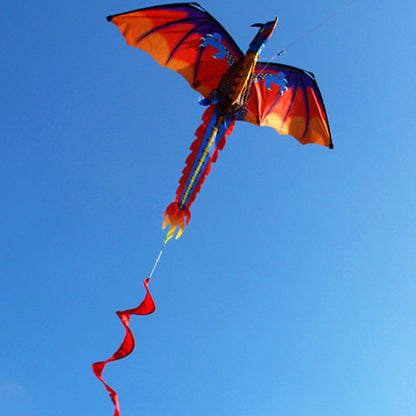 1.4M Classical Dragon Kite with Tail Stereoscopic Dragon Kites for Beginner