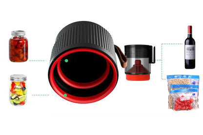 21PCS Electric Mason Jar Vacuum Sealer Kit Food Storage and Preservation Bags