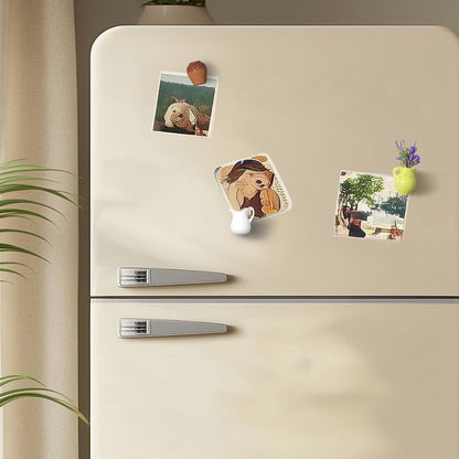 8-Pack 3D Ceramic Vase Fridge Sticks Mini Colorful Home Decor