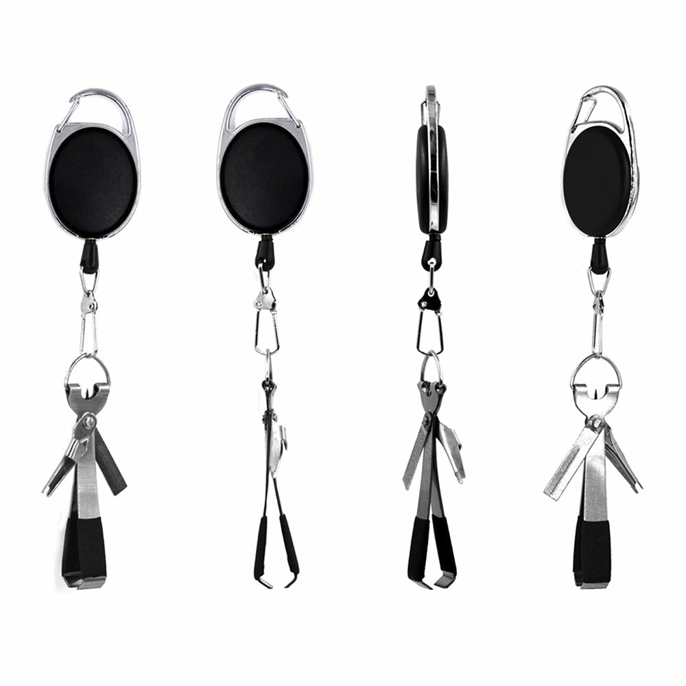 Fishing Knot Tying Tool Fast Line Clippers Tie Tippet Cutter Nipper-Silver