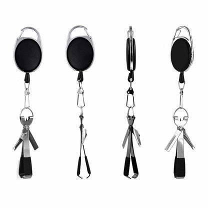 Fishing Knot Tying Tool Fast Line Clippers Tie Tippet Cutter Nipper-Silver