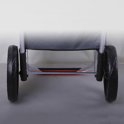 Folding Shopping Cart with Oxford Bag-Grey