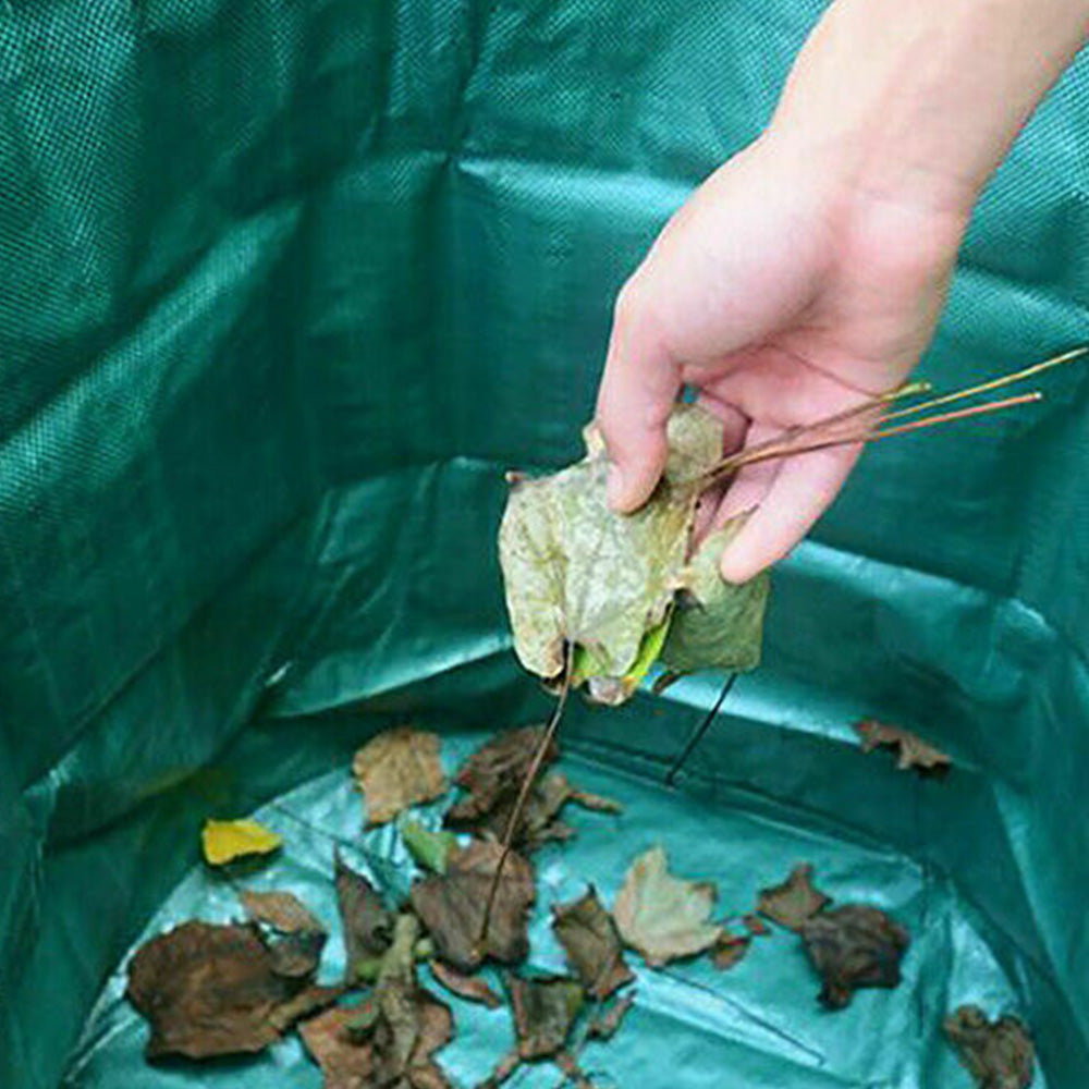 Heavy Duty Outdoor Leaf Collection Bag Foldable Garden Yard Waste Tarp