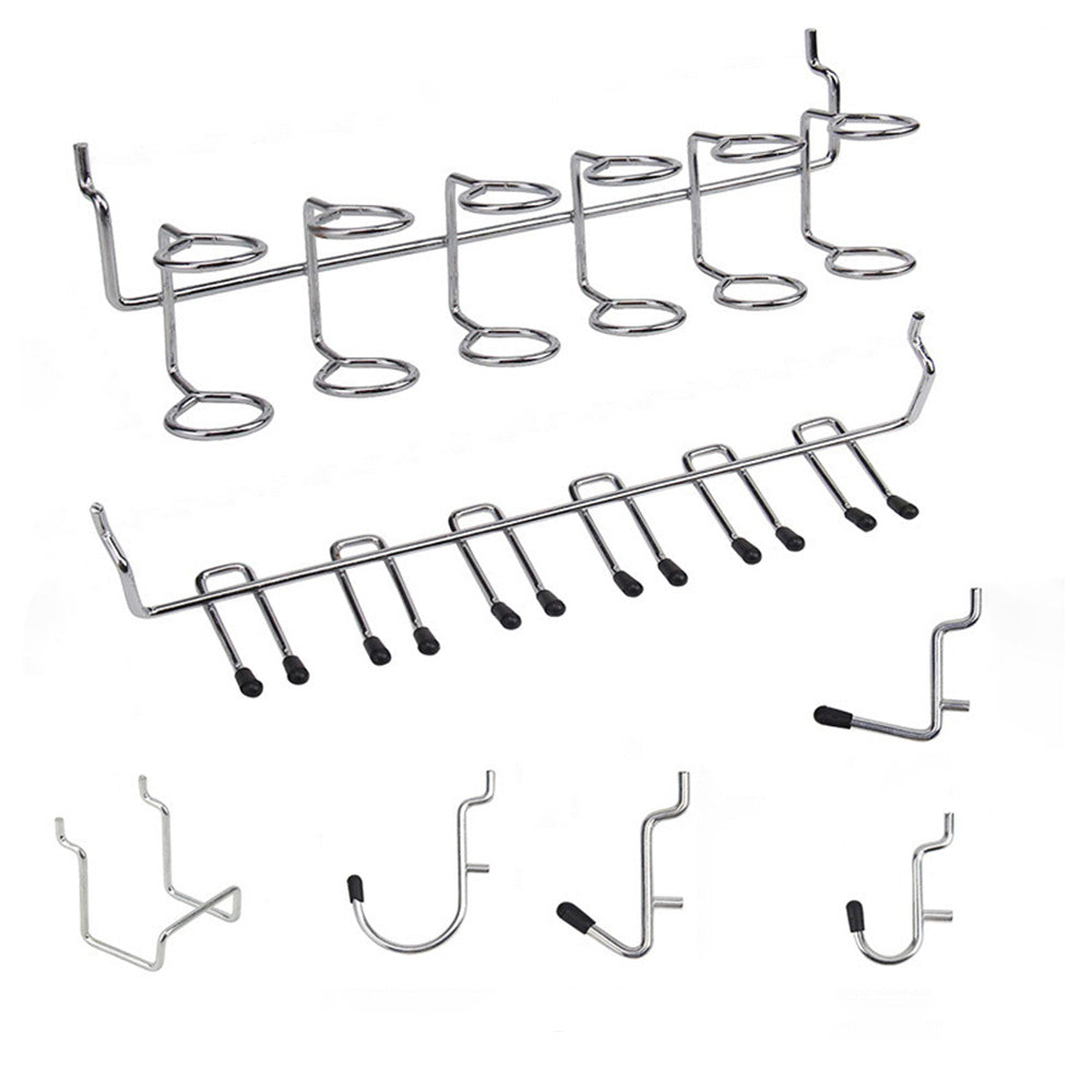 140Pcs Pegboard Hook Set with Brackets Bins Trays Wall Organizer for Garage Workshop