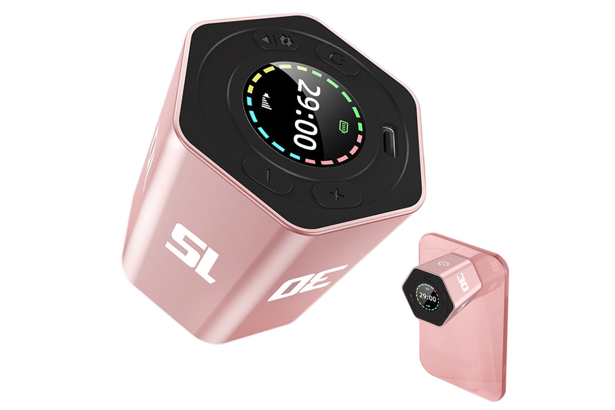 Cube Timer Rotating Timer with Vibration Adjustable Volume Countdown-Pink