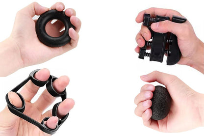 6Pcs Grip Strength Trainer Kit Hand Gripper Strengthener Forearm Strengthener