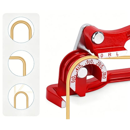 3 in 1 Tube Bender 180 Degree Brake Line Bender for 6 8 10mm Pipe-Red