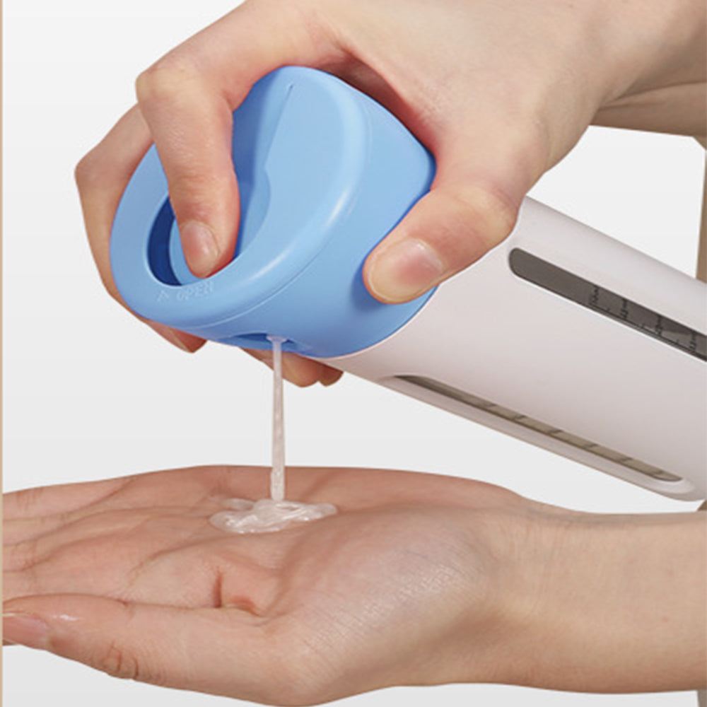 4-in-1 Travel Bottle Set Leak-Proof Container Portable Leakproof Rotatable Bottles -Blue