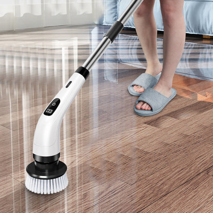 8-in-1 Handheld Electric Spin Scrubber Cordless Car Floor Cleaning Brush
