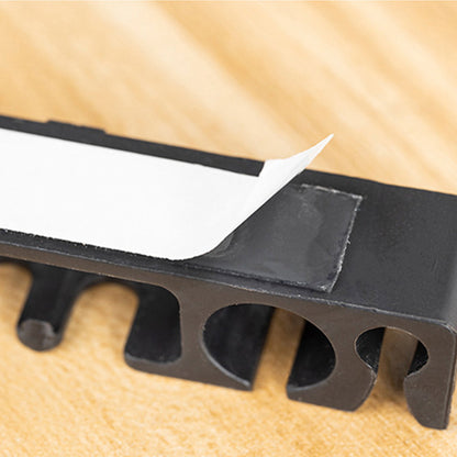 5Pcs Punching Free Black Cable Organizer Holder