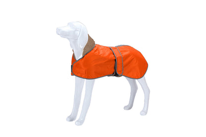 Cozy Reflective Waterproof Dog Winter Coat Windproof Warm Winter Dog Jacket-Orange