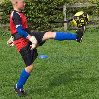 Football Kick Trainer Soccer Training Aids Hands Free Throw Sole Practice Equipment