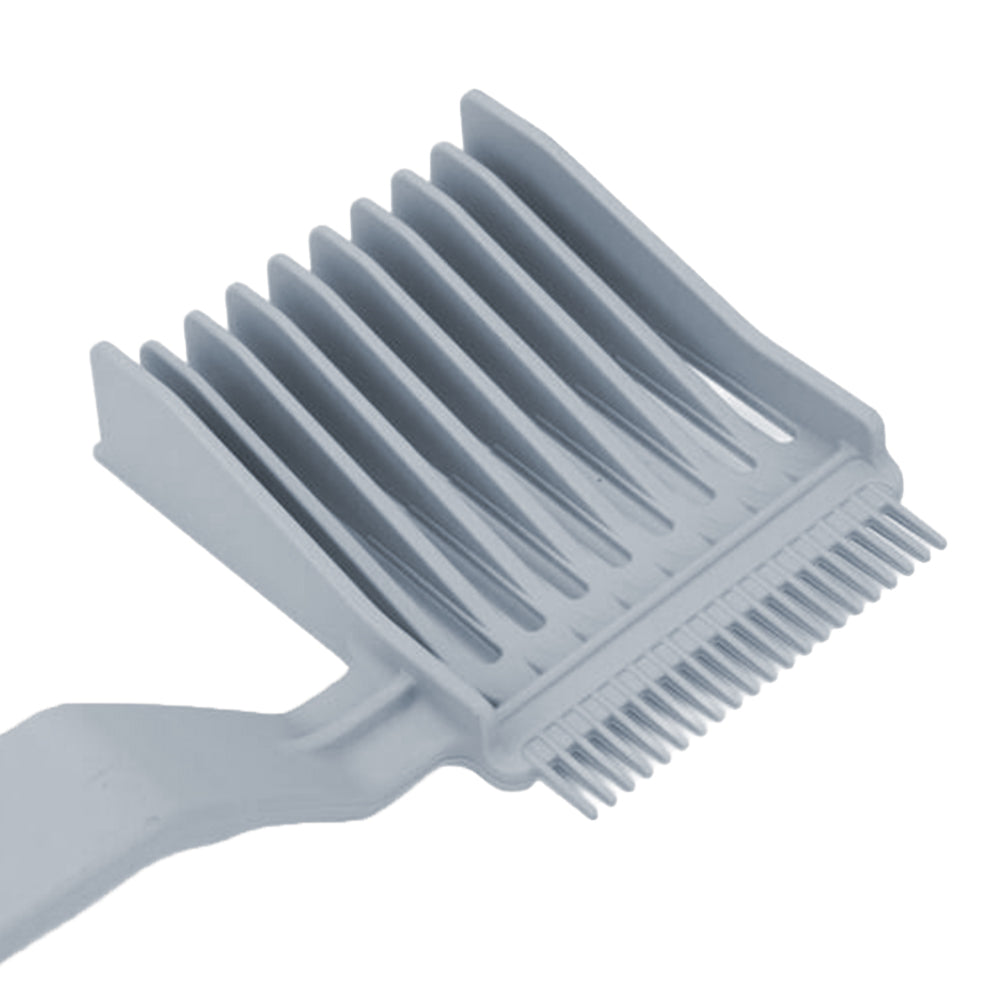 Barber Fade Combs Curved Positioning Comb Gradient Design Hair Styling Tool Grey
