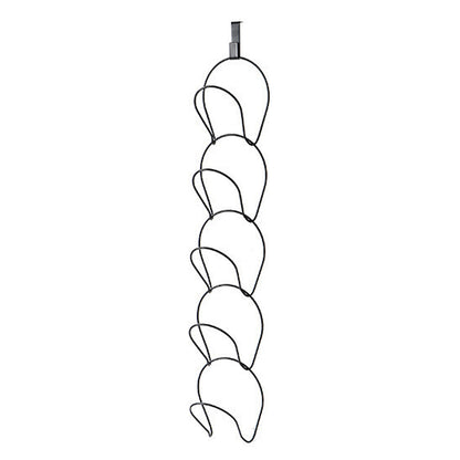 Adjustable 5-Hook Hanging Wig Hat Racks Over The Door Baseball Caps Holder Organizer