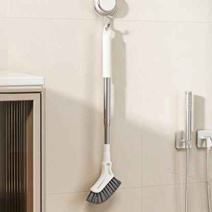 Telescopic Bathroom Cleaning Brush Tile Grout Scrubber with Stiff Bristles