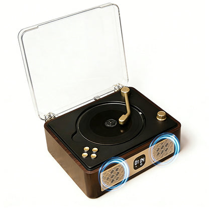 Retro CD Player with Speakers Portable Bluetooth Music Players for Home