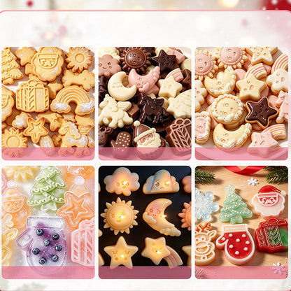 2 Pack Christmas Chocolate Cake Mold Silicone Molds for Plaster