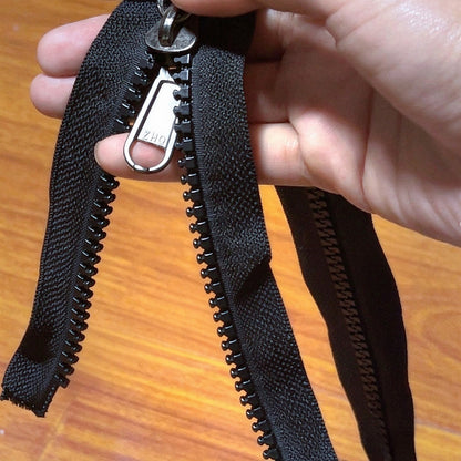 10# Resin Zipper Double Sided Metal Slider Replacement for Sewing Repair 140cm