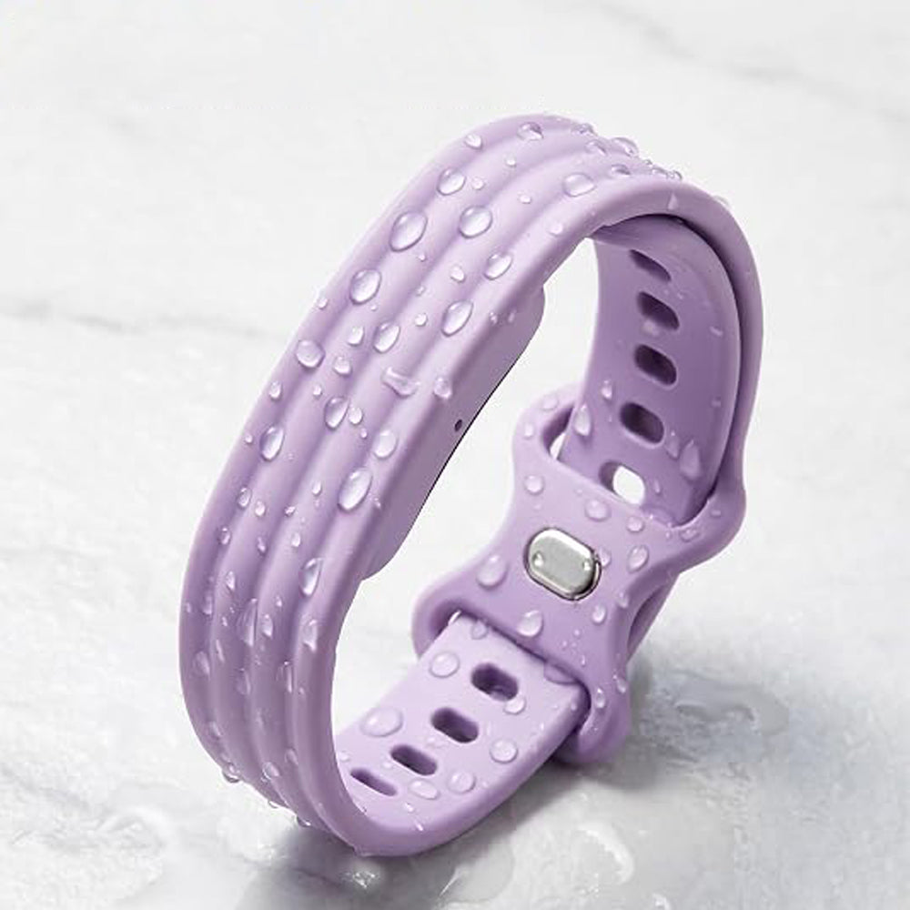2 Piece Silicone Band Replacement for Google Fitbit Air-Blue and Purple