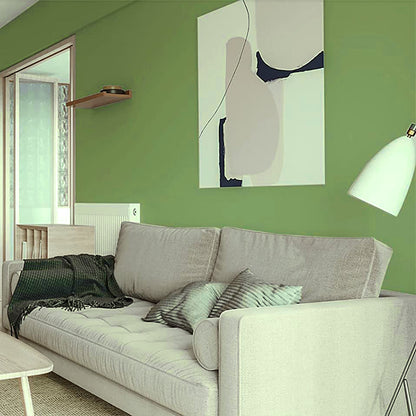 Self-Adhesive Solid Color Wallpaper Wall Sticker Home Decor -Green