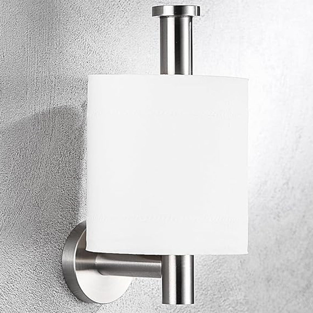 4 Pcs Bathroom Hardware Set Stainless Steel Wall Mounted Accessories-Silver