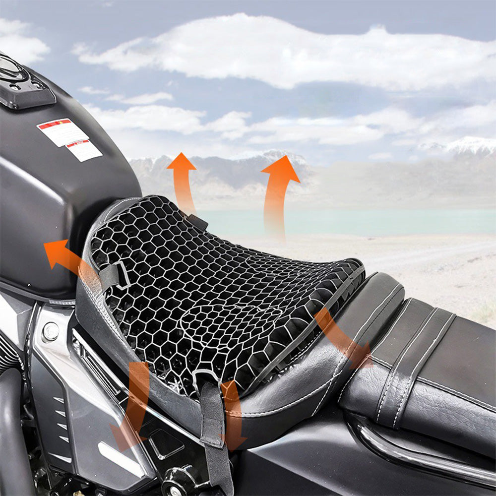 Motorcycle Gel Seat Cushion for Comfortable Long Rides