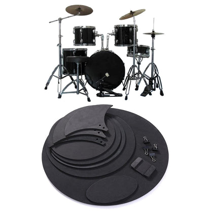 10Pcs Drumming Practice Pad Silencer For Bass Snare Drum Sound Off Quiet Mute