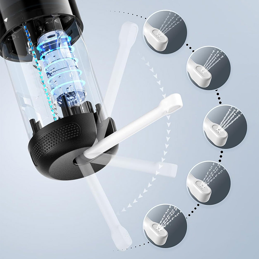250ml Portable Travel Bidet with 5 Spray Modes & 8 Replaceable Nozzles