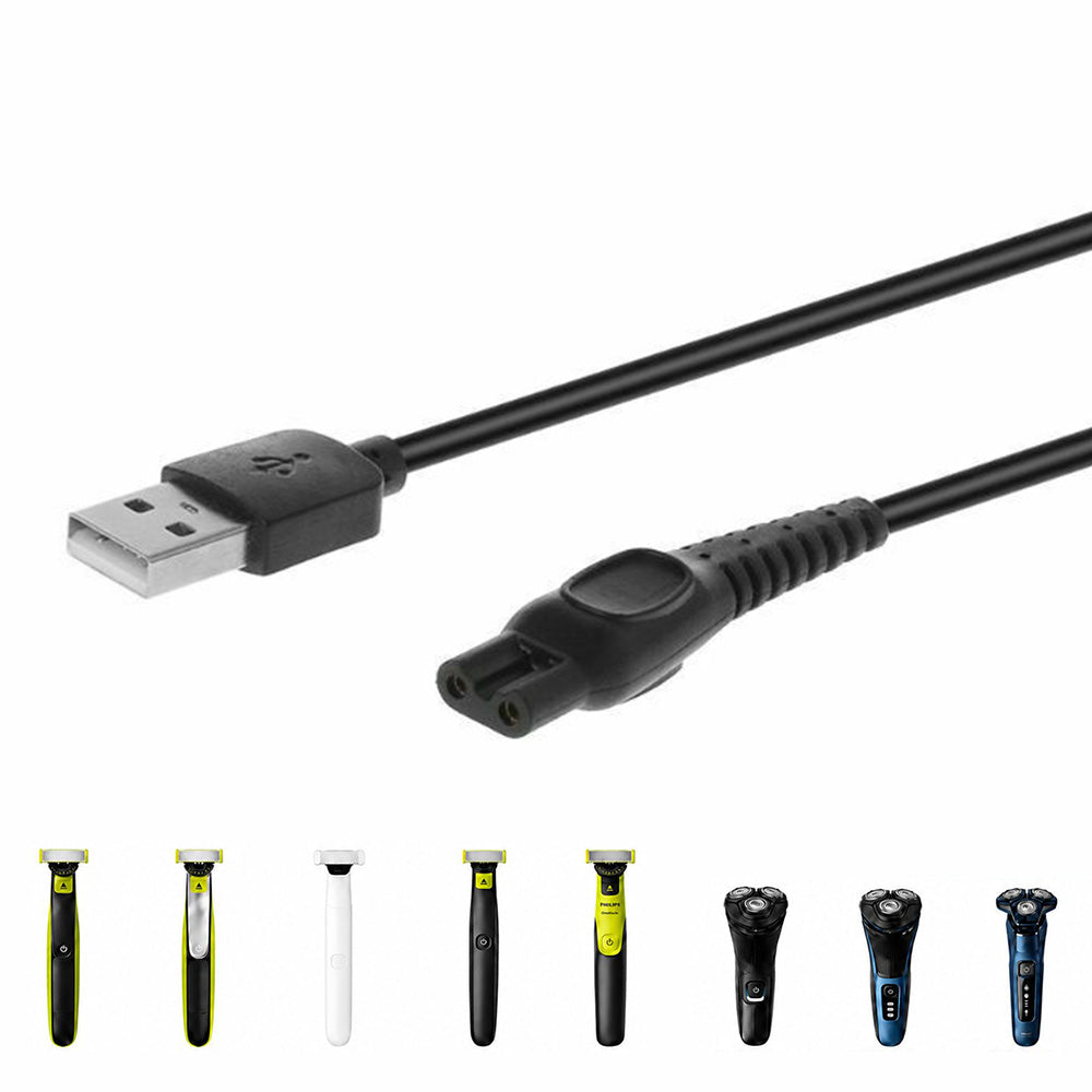 2 Pack 5V USB Charging Cables for Philips Shavers