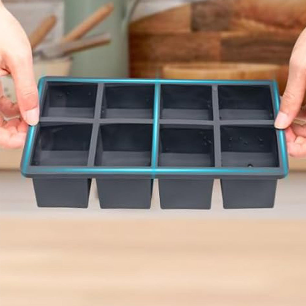 3 Pack Silicone Ice Cube Trays -Black